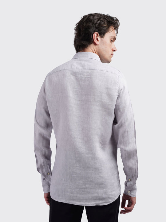 Linen Shirt PLAIN WASHED REGULAR FIT SHIRT - Roban