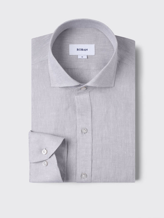 Linen Shirt PLAIN WASHED REGULAR FIT SHIRT - Roban