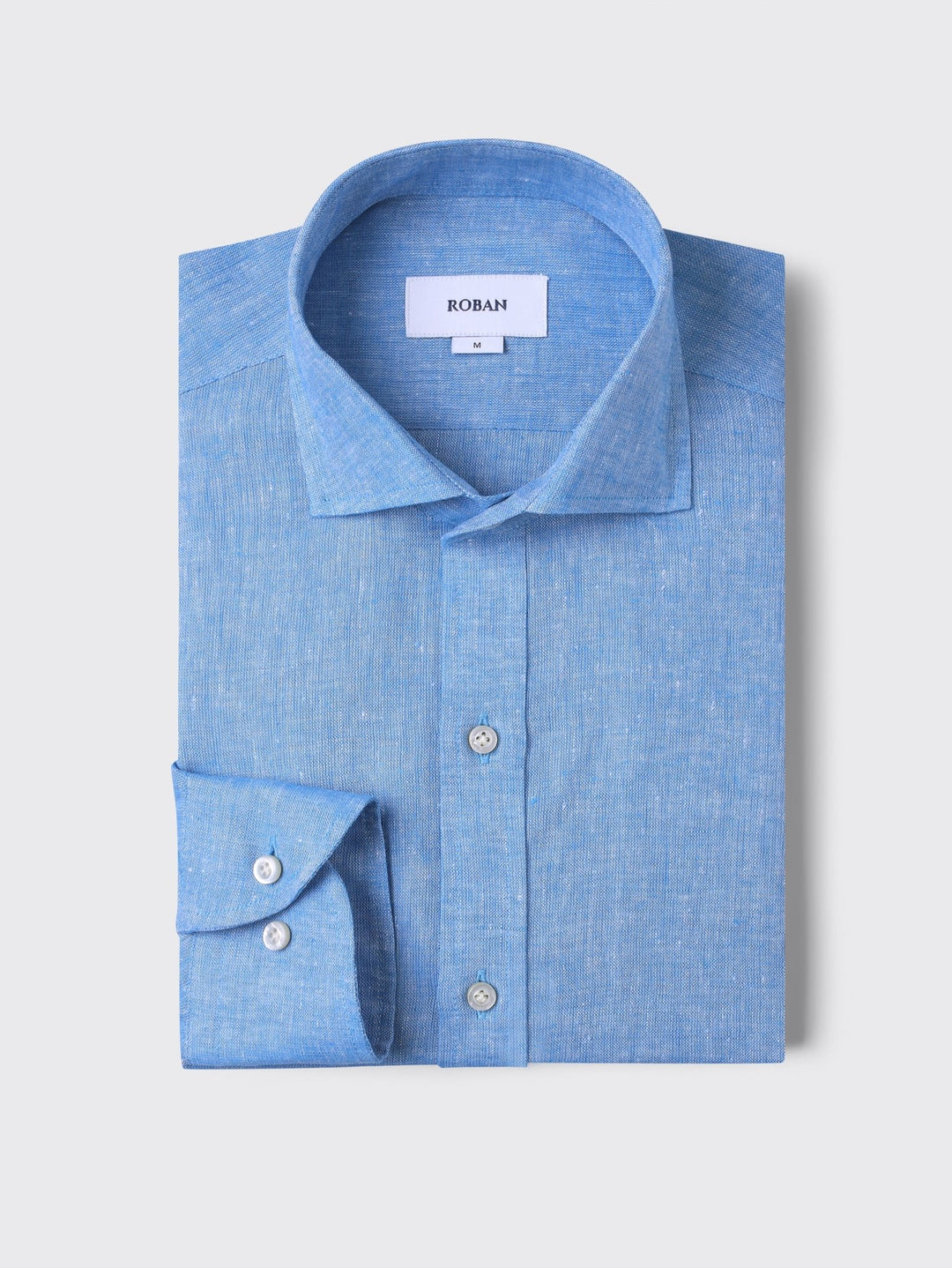 Linen Shirt PLAIN WASHED REGULAR FIT SHIRT - Roban