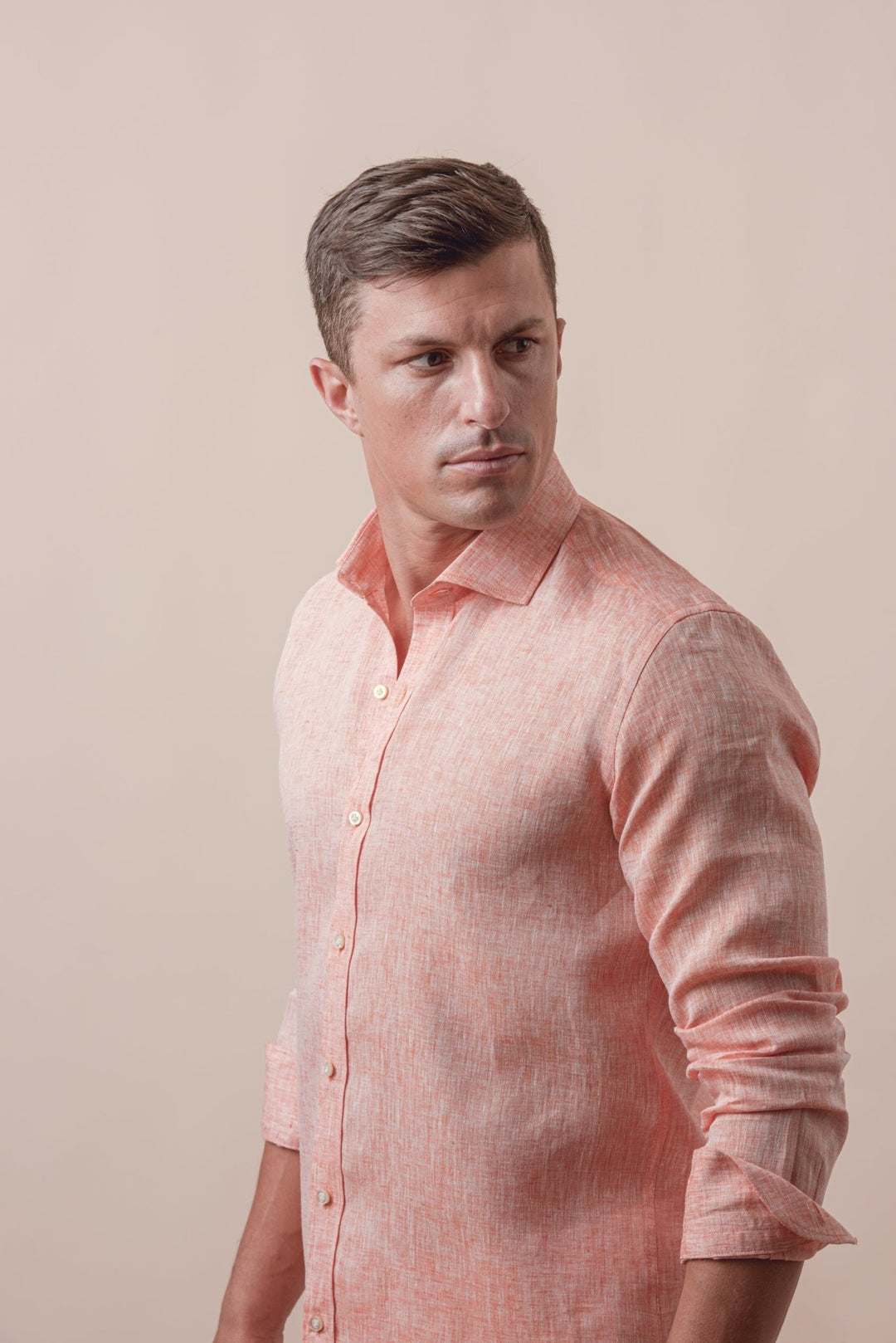 Linen Shirt PLAIN WASHED REGULAR FIT SHIRT - Roban
