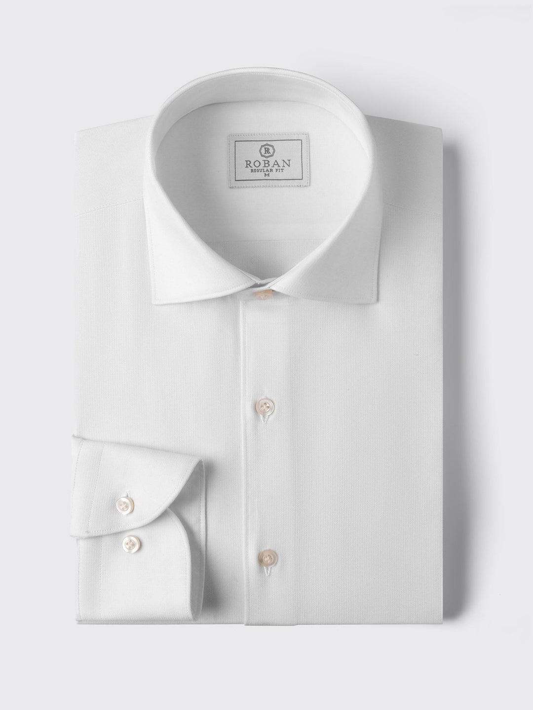 MICRO-RIBBED REGULAR FIT COTTON SHIRT - Roban