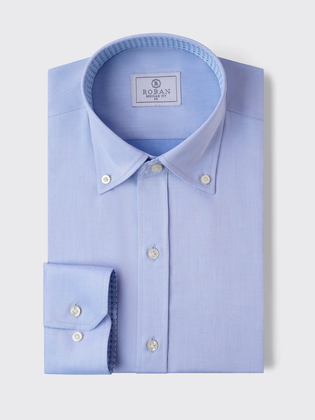 MICRO-RIBBED REGULAR FIT COTTON SHIRT - Roban
