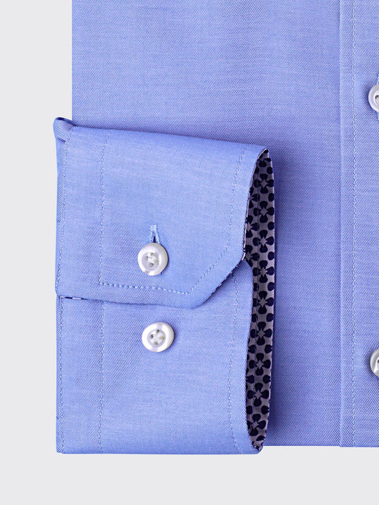 MICRO-RIBBED REGULAR FIT COTTON SHIRT - Roban