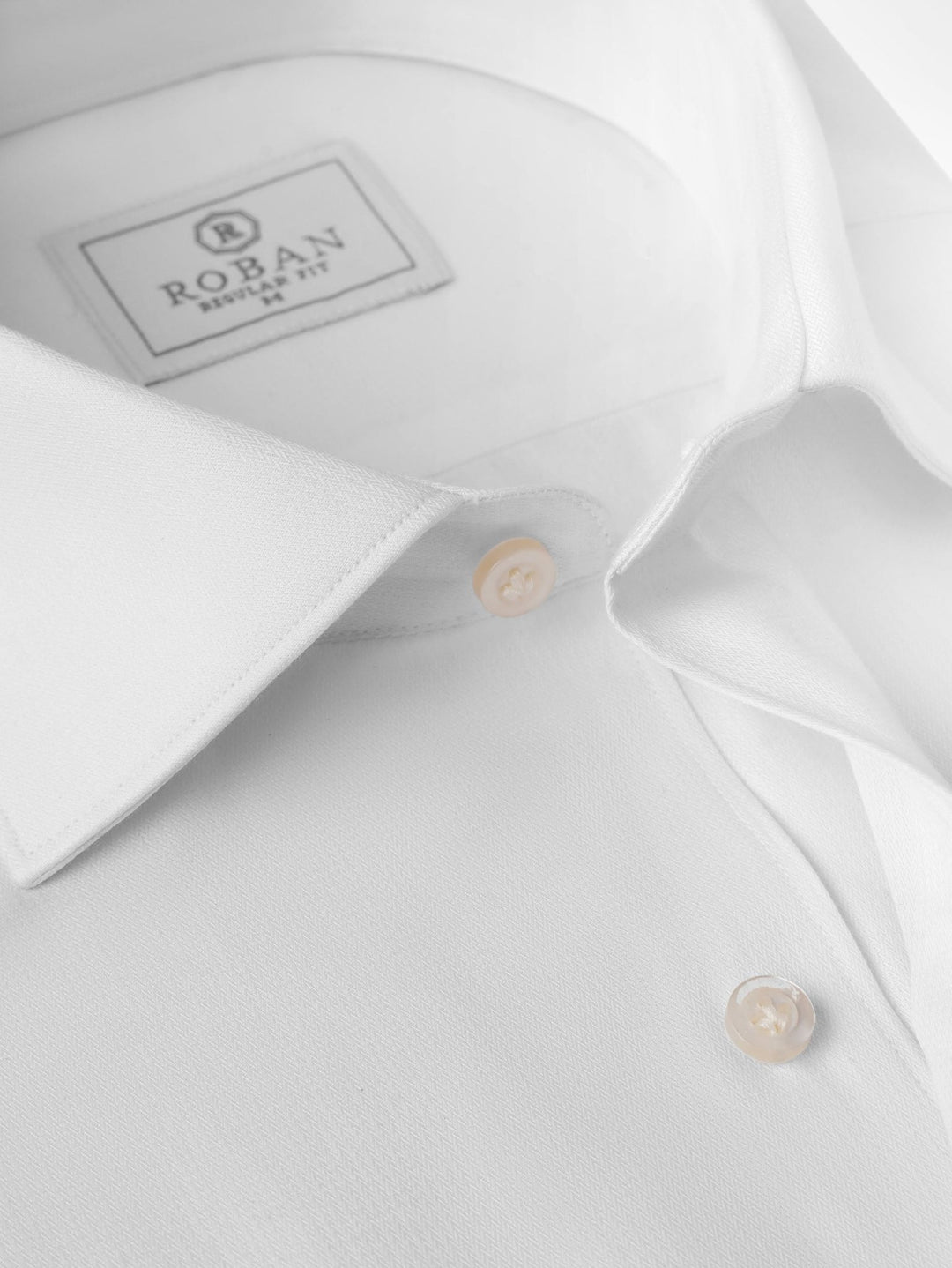 MICRO-RIBBED REGULAR FIT COTTON SHIRT - Roban