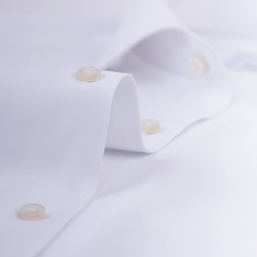 MICRO-RIBBED REGULAR FIT COTTON SHIRT - Roban