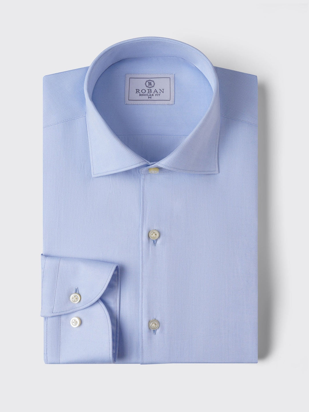 MICRO-RIBBED REGULAR FIT COTTON SHIRT - Roban