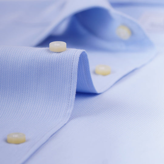 MICRO-RIBBED REGULAR FIT COTTON SHIRT - Roban