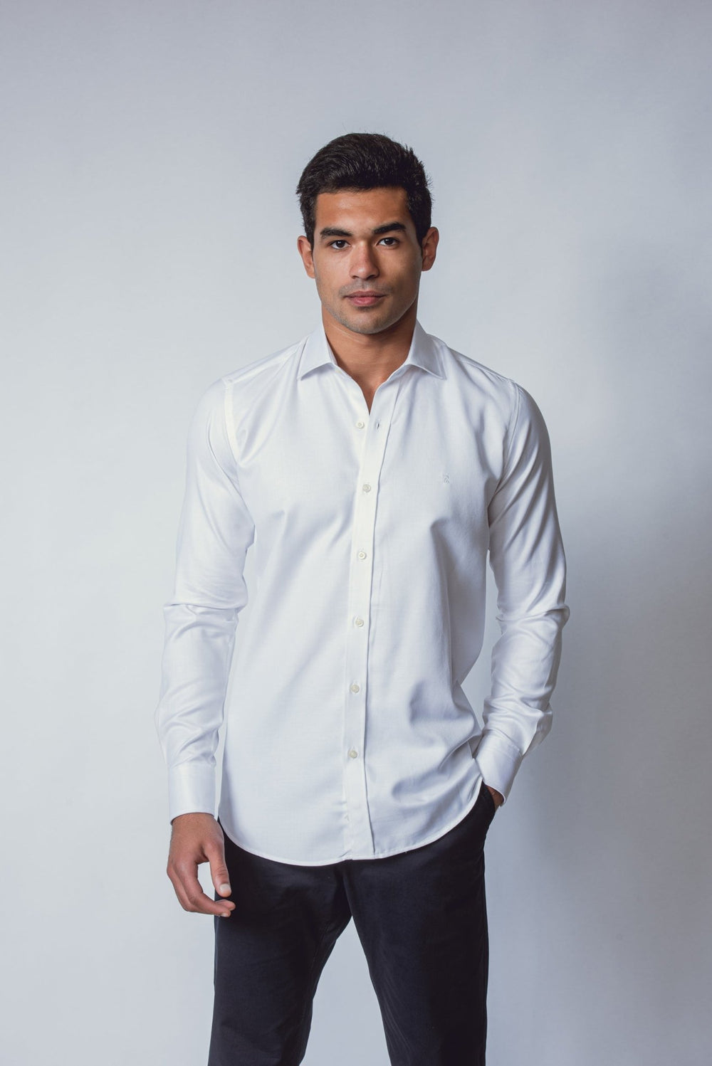MICRO - RIBBED REGULAR FIT SHIRT - Roban