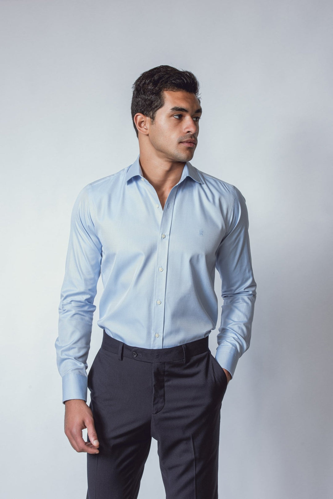 MICRO - RIBBED REGULAR FIT SHIRT - Roban