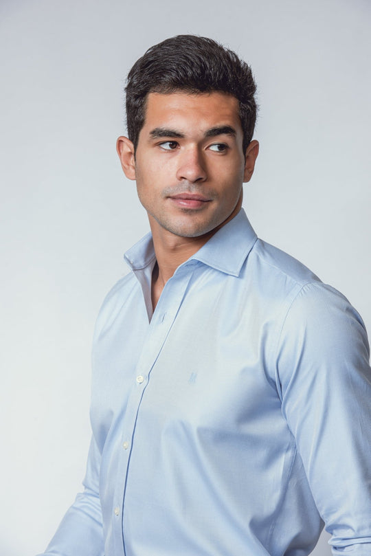 MICRO - RIBBED REGULAR FIT SHIRT - Roban