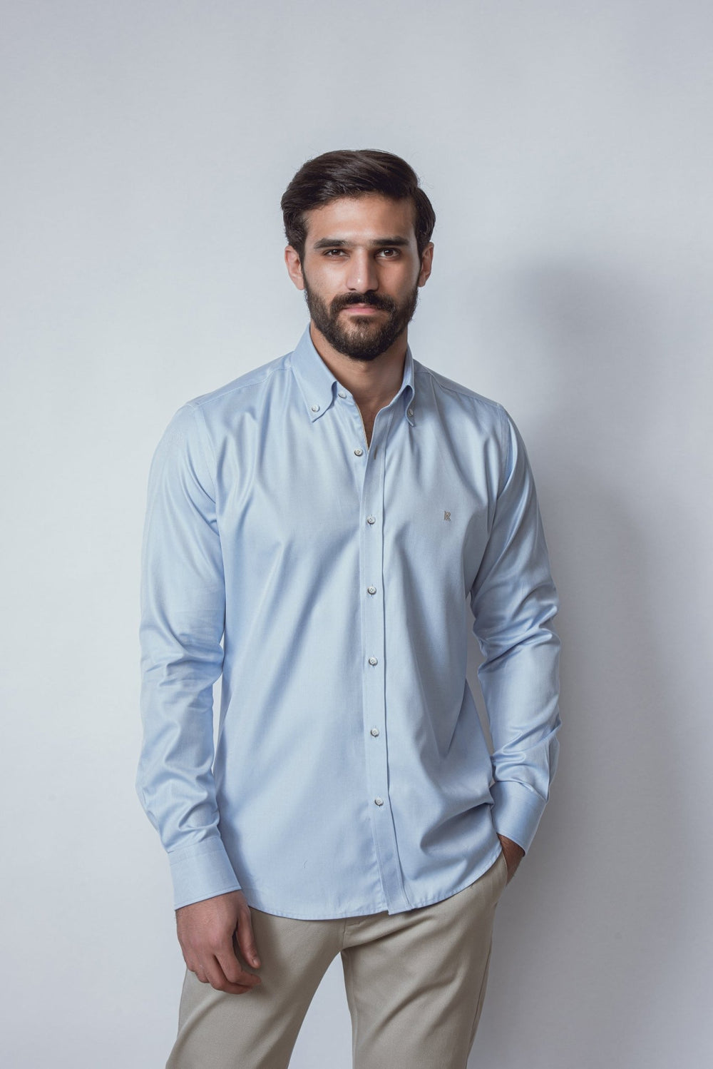 MICRO - RIBBED SLIM FIT SHIRT - Roban