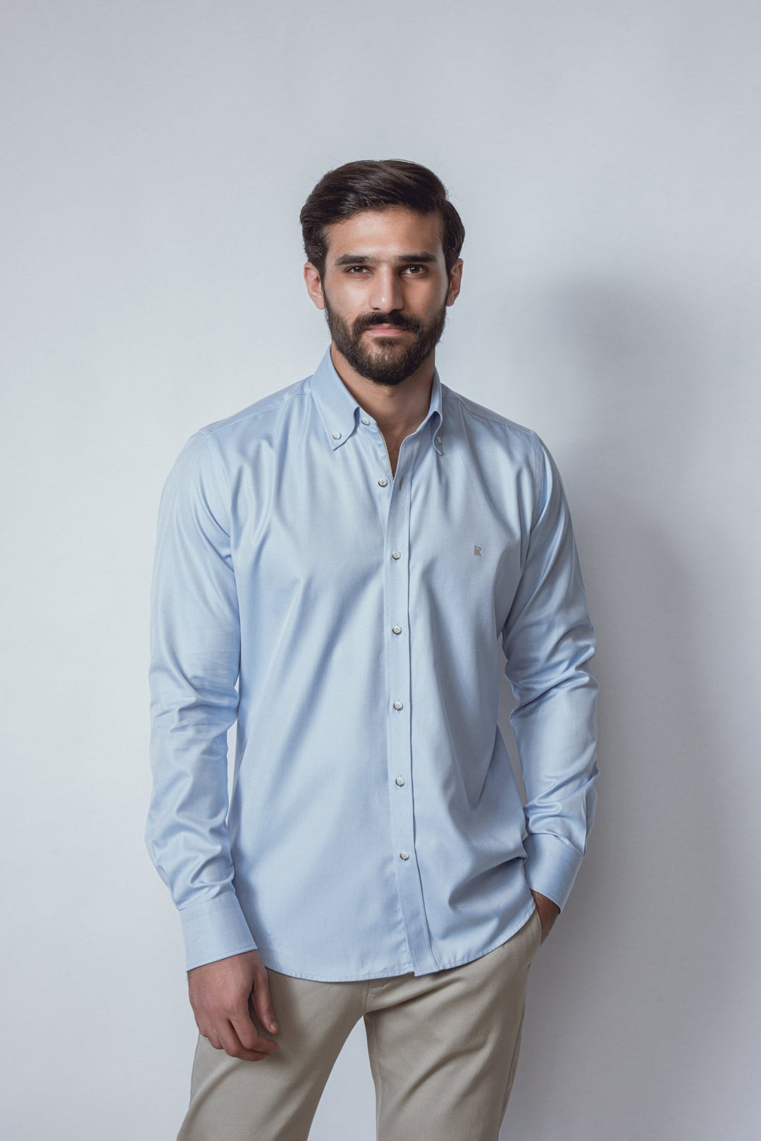 MICRO - RIBBED SLIM FIT SHIRT - Roban