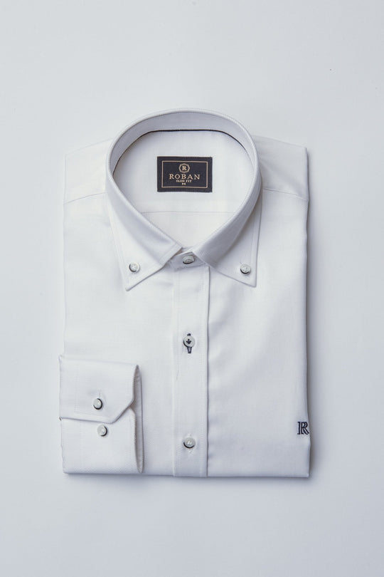 MICRO - RIBBED SLIM FIT SHIRT - Roban