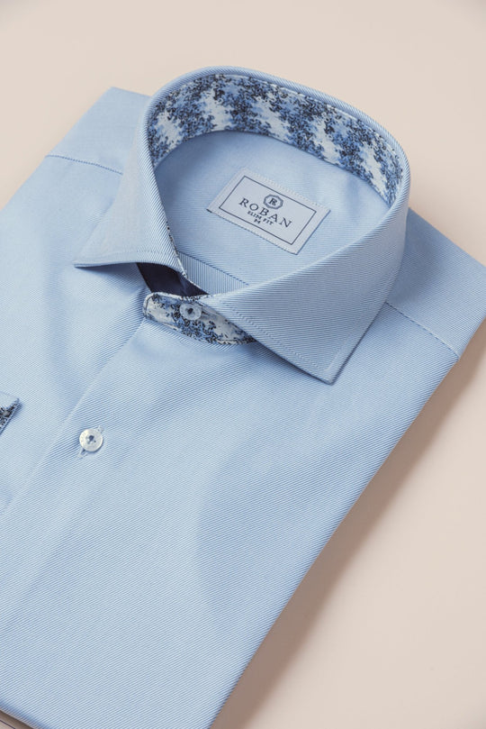 MICRO - RIBBED SLIM FIT SHIRT - Roban