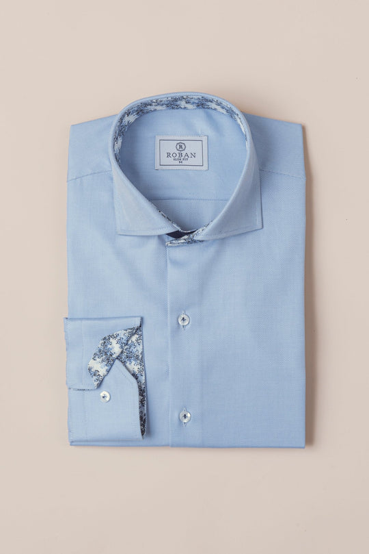MICRO - RIBBED SLIM FIT SHIRT - Roban
