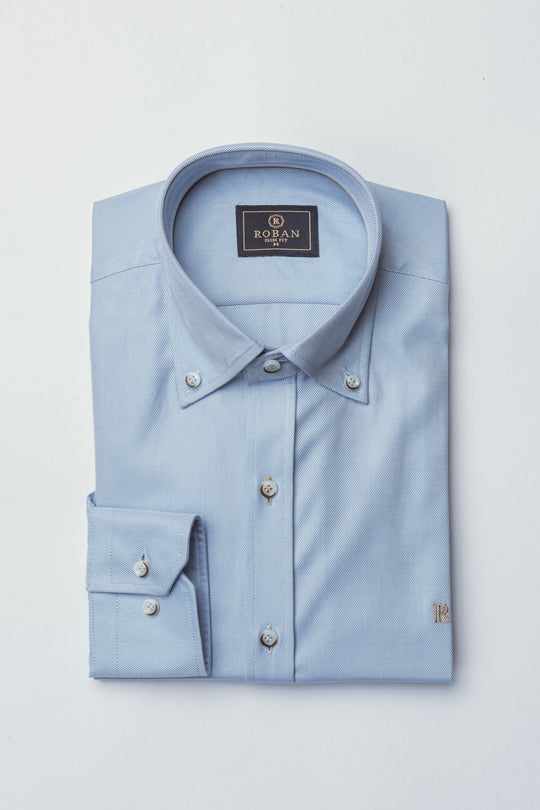 MICRO - RIBBED SLIM FIT SHIRT - Roban