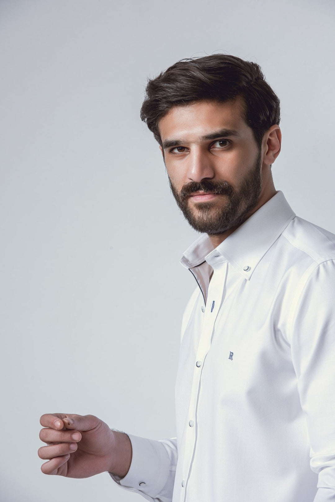 MICRO - RIBBED SLIM FIT SHIRT - Roban