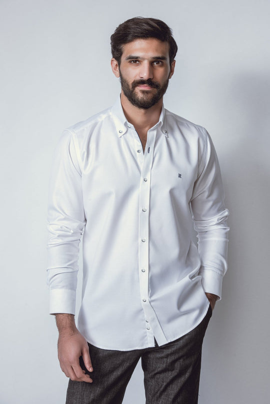 MICRO - RIBBED SLIM FIT SHIRT - Roban