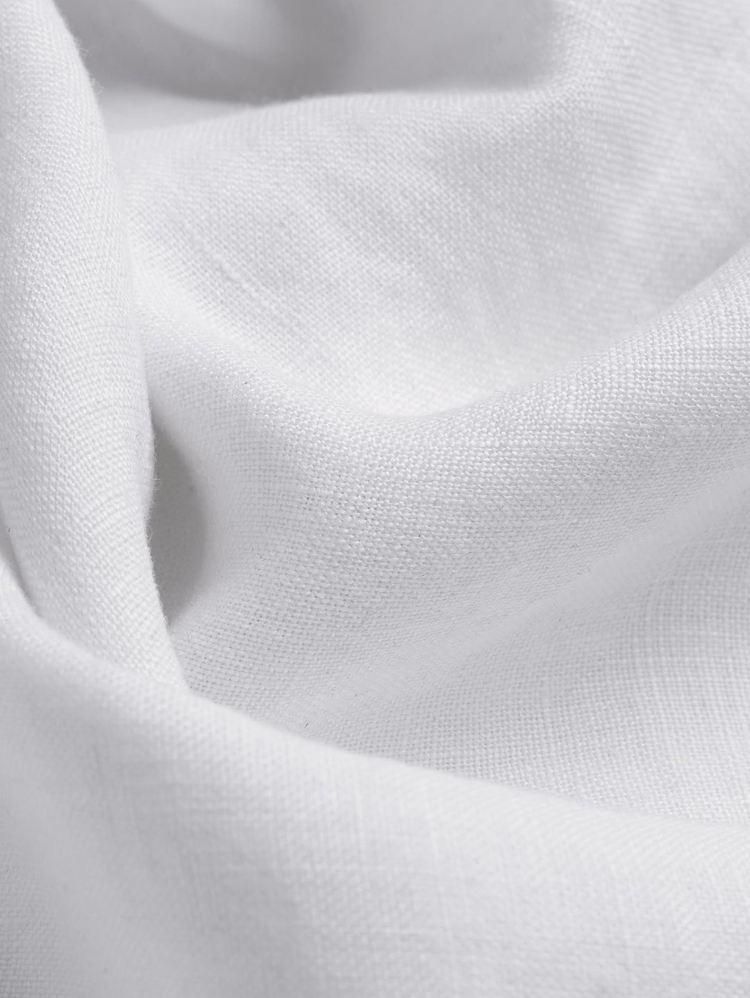 MONOCHROME LEAF EMBROIDERED LINEN SHIRT - Roban