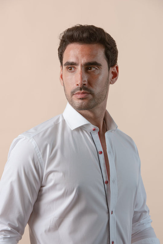 PLAIN FINE COTTON SLIM FIT SHIRT - Roban