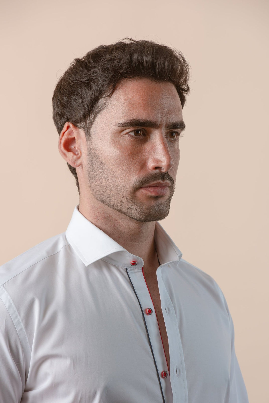 PLAIN FINE COTTON SLIM FIT SHIRT - Roban