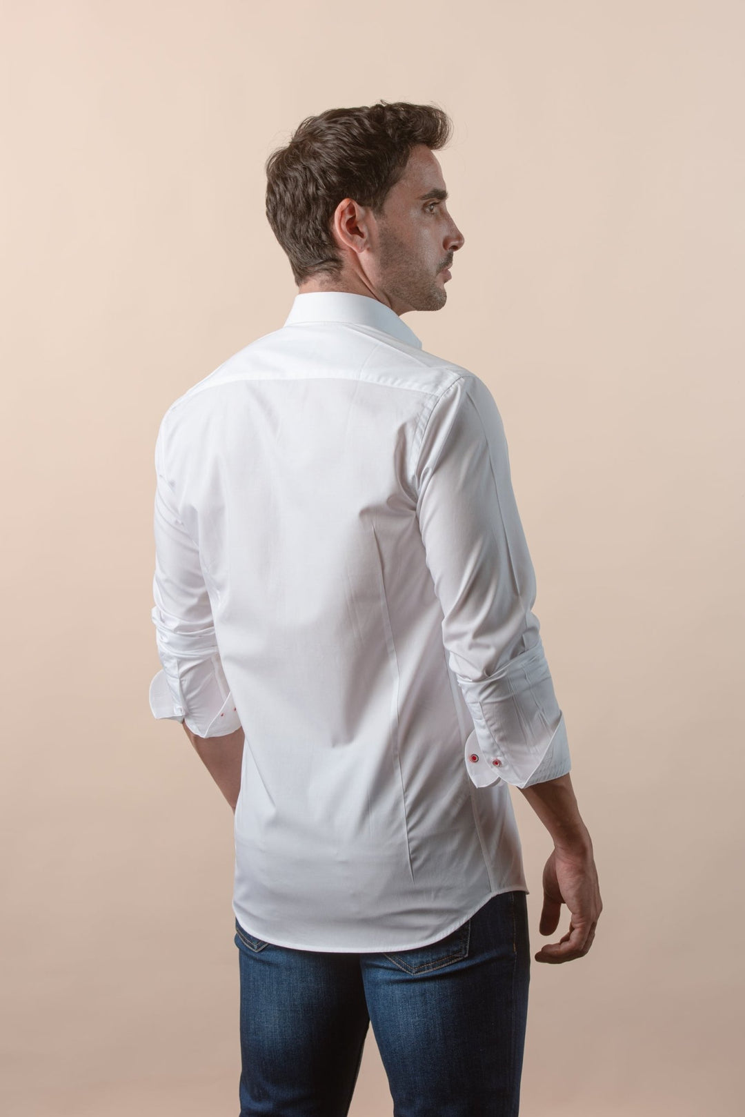 PLAIN FINE COTTON SLIM FIT SHIRT - Roban