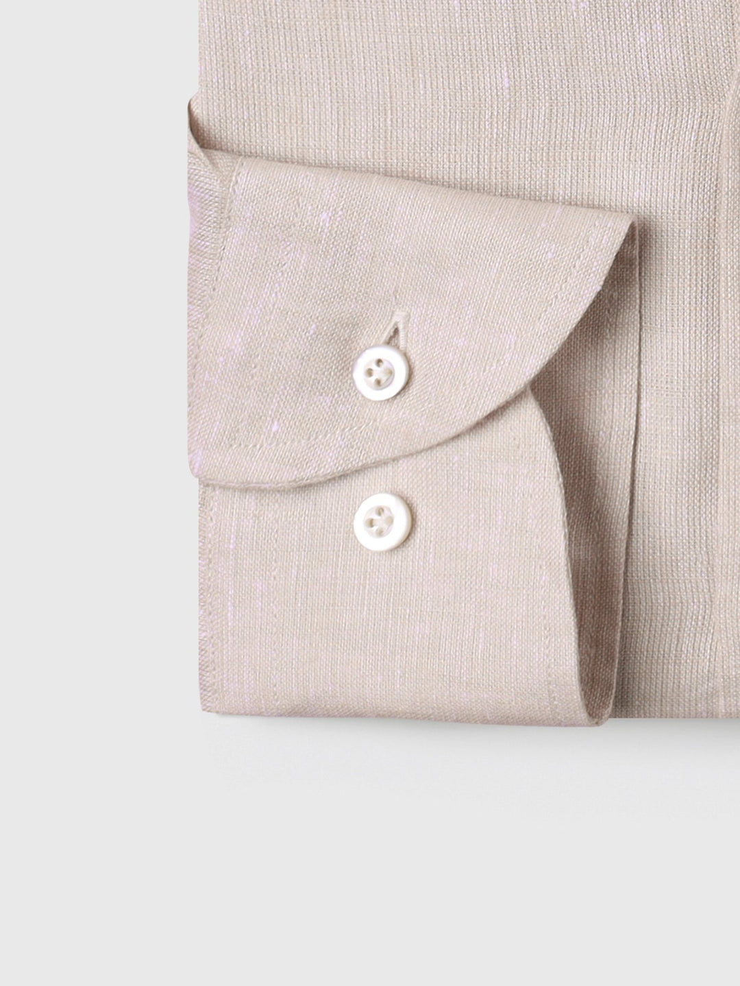 PLAIN WASHED LINEN REGULAR FIT SHIRT - Roban
