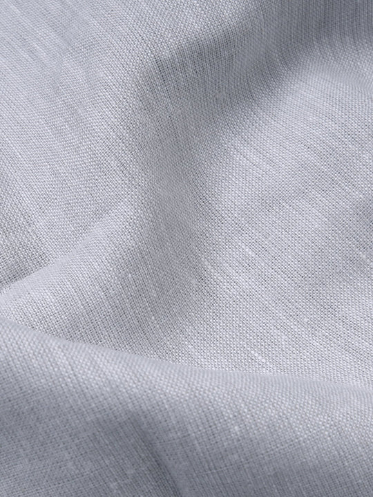 PLAIN WASHED LINEN REGULAR FIT SHIRT - Roban
