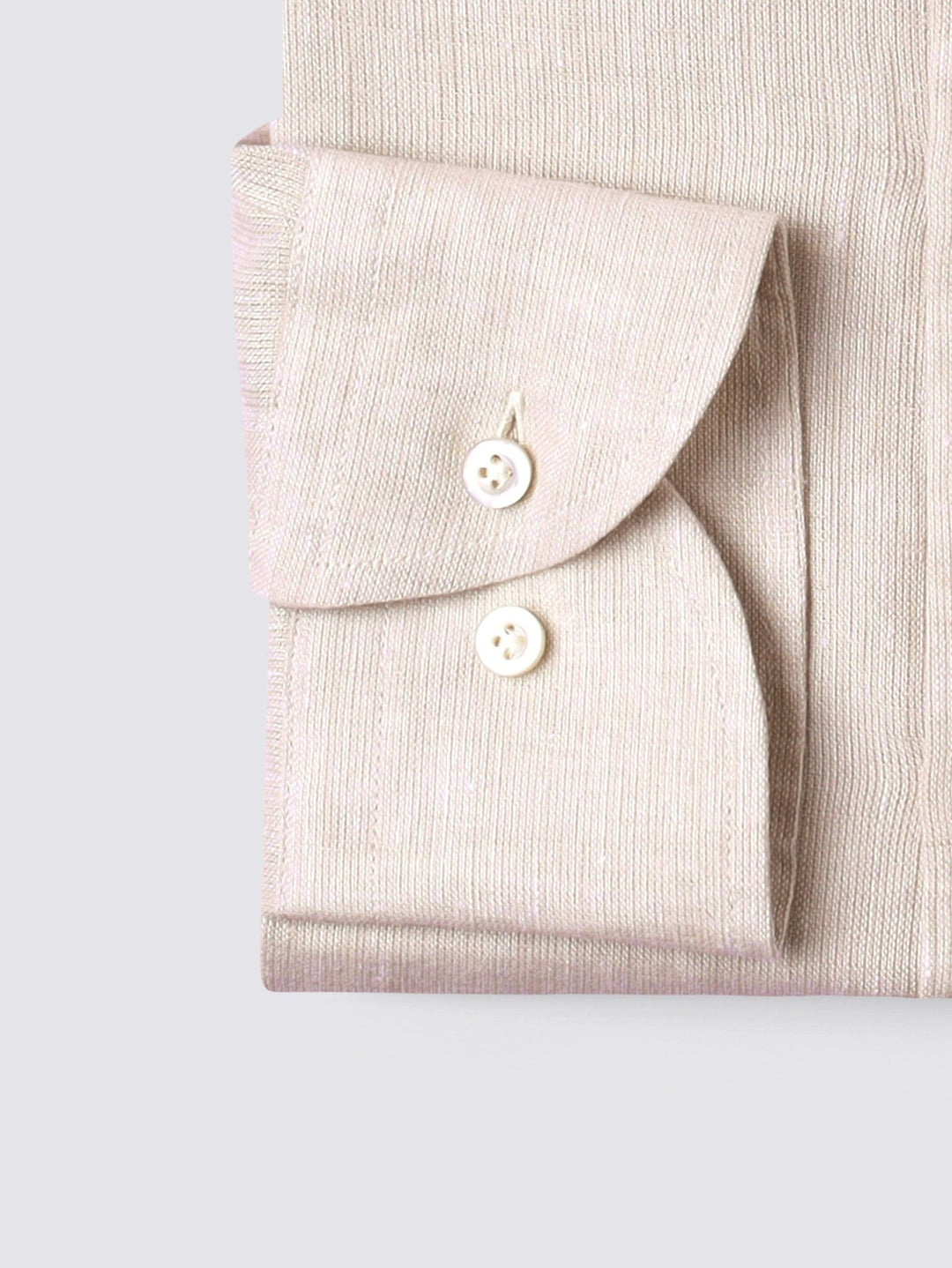 PLAIN WASHED LINEN REGULAR FIT SHIRT - Roban