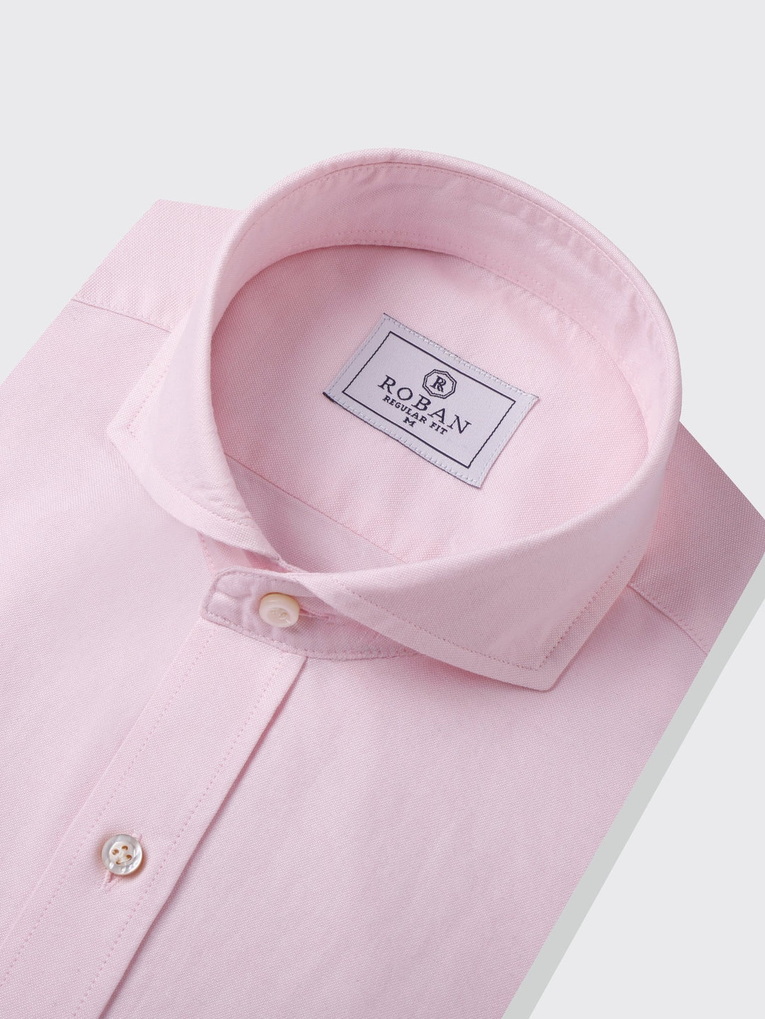 PLAIN WASHED OXFORD REGULAR FIT SHIRT - Roban