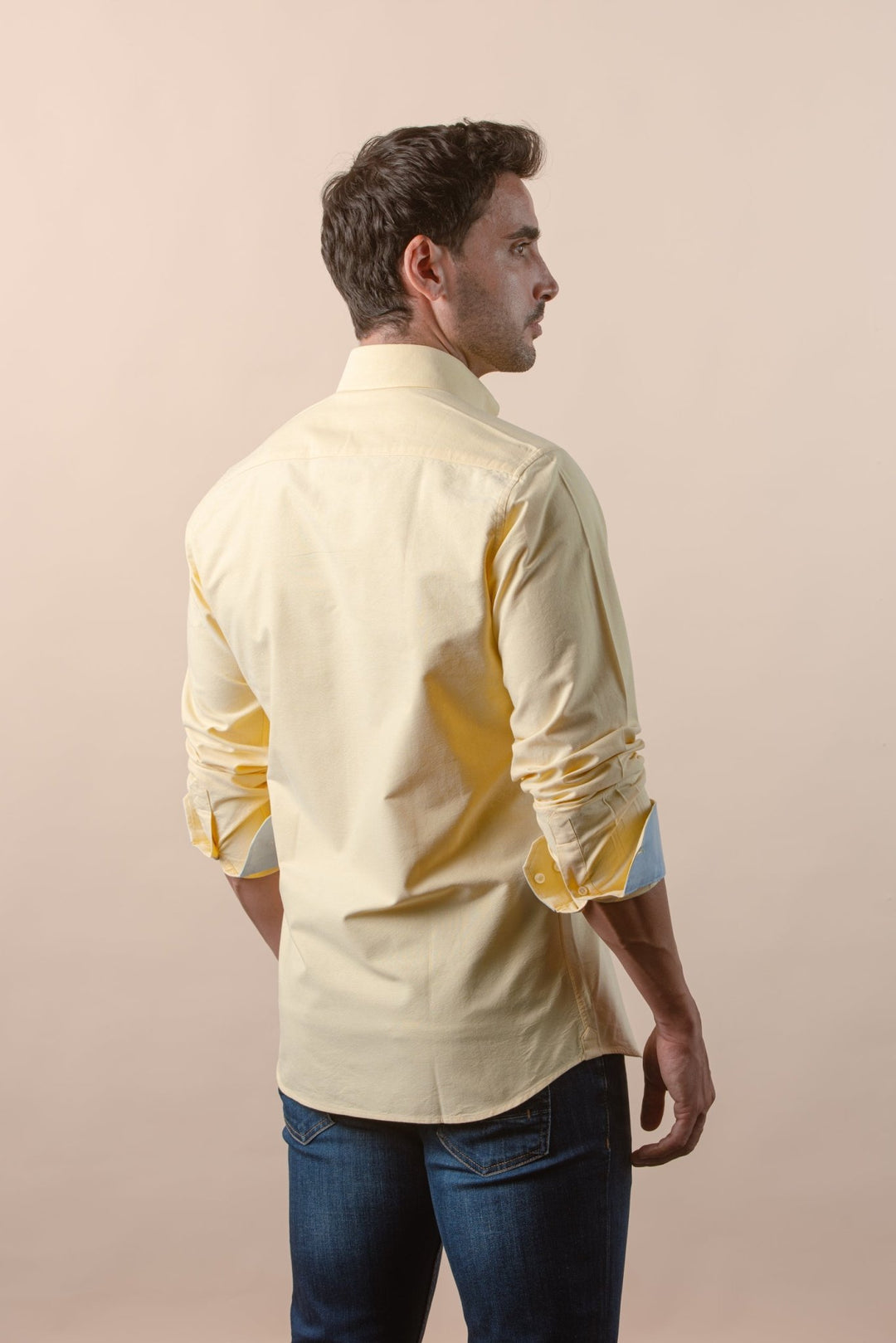 PLAIN WASHED OXFORD REGULAR FIT SHIRT - Roban