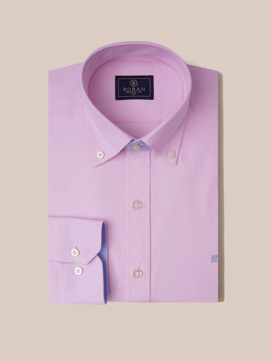 PLAIN WASHED OXFORD REGULAR FIT SHIRT - Roban