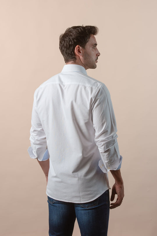 PLAIN WASHED OXFORD REGULAR FIT SHIRT - Roban