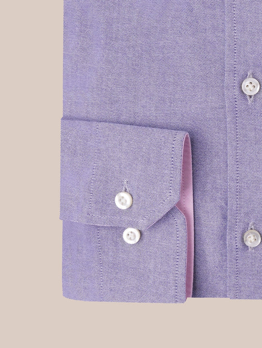 PLAIN WASHED OXFORD REGULAR FIT SHIRT - Roban