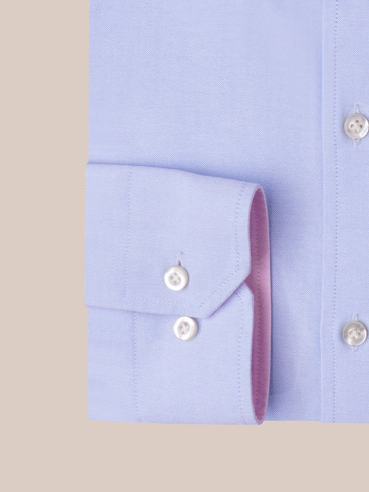 PLAIN WASHED OXFORD REGULAR FIT SHIRT - Roban
