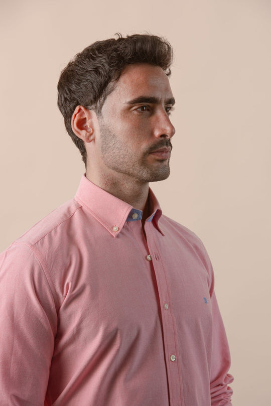PLAIN WASHED OXFORD REGULAR FIT SHIRT - Roban