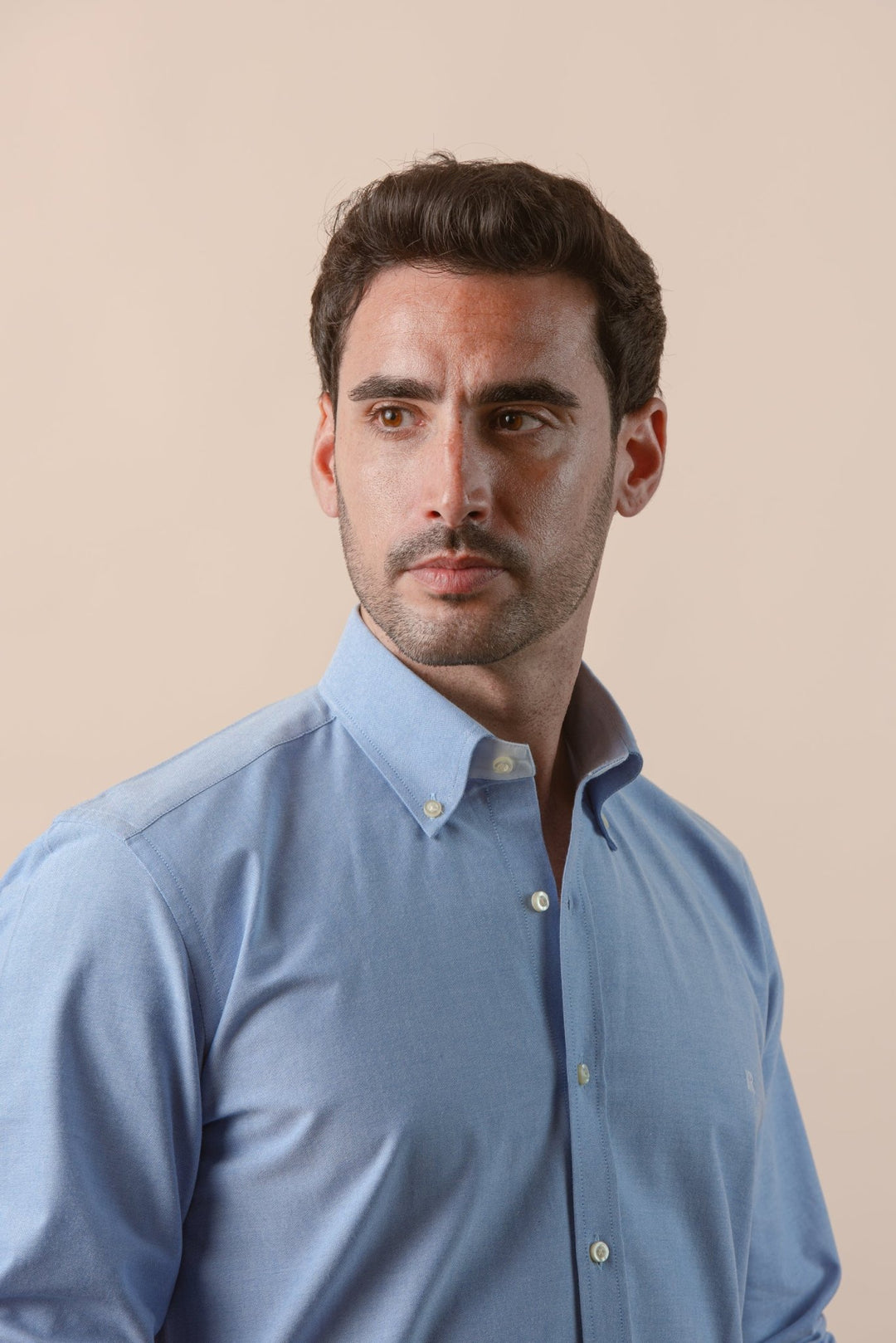 PLAIN WASHED OXFORD REGULAR FIT SHIRT - Roban