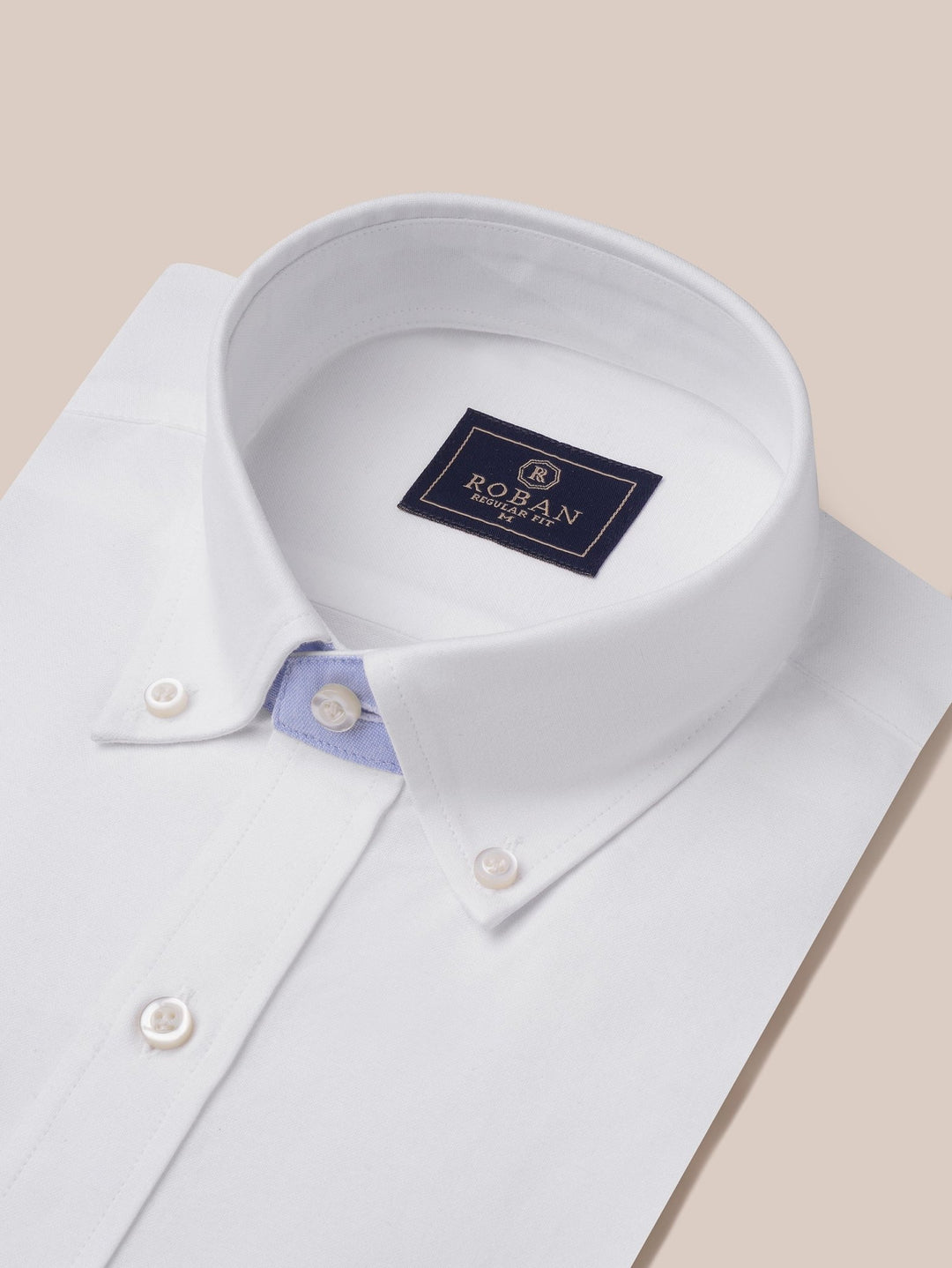 PLAIN WASHED OXFORD REGULAR FIT SHIRT - Roban