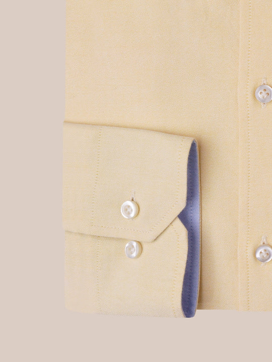 PLAIN WASHED OXFORD REGULAR FIT SHIRT - Roban