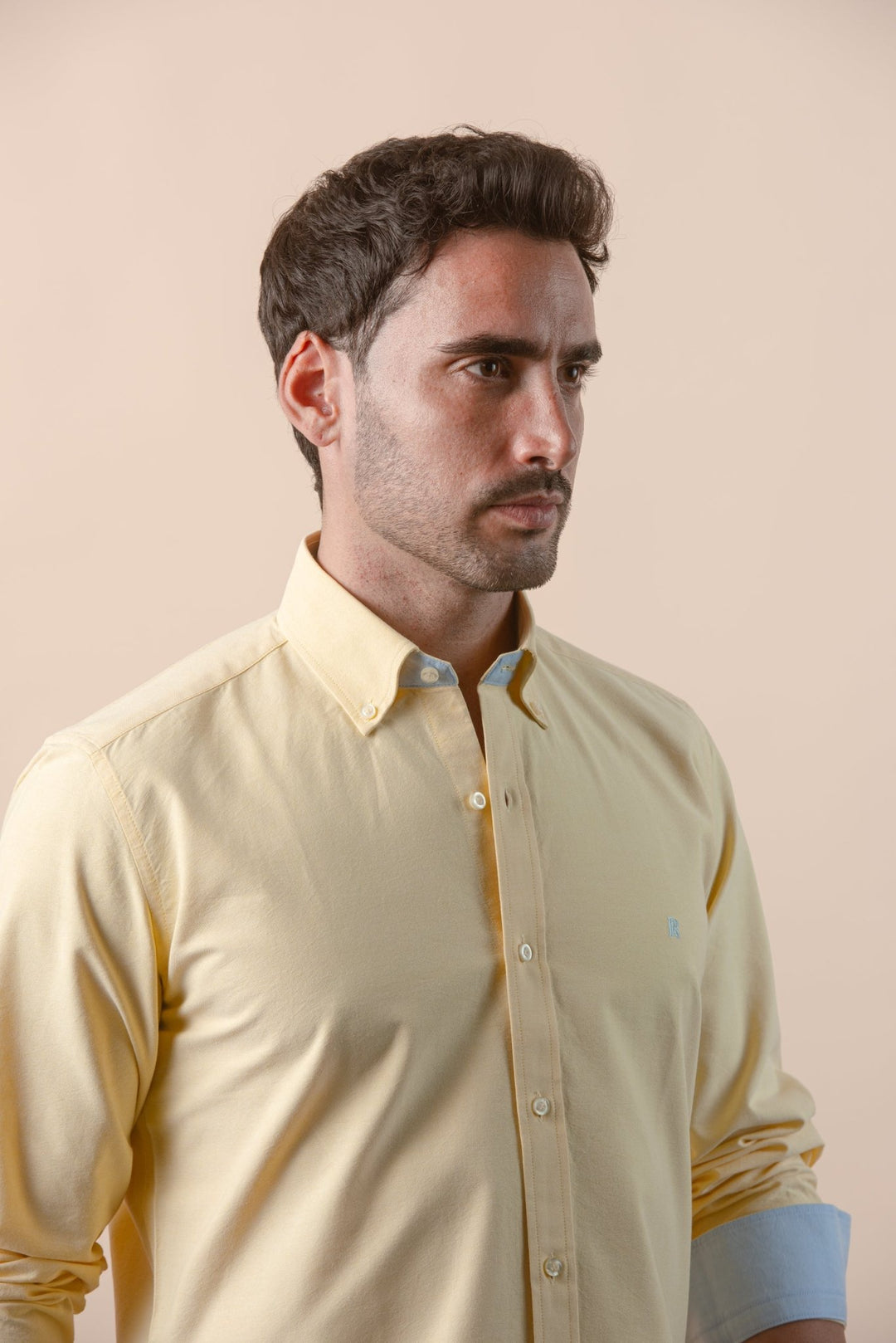 PLAIN WASHED OXFORD REGULAR FIT SHIRT - Roban