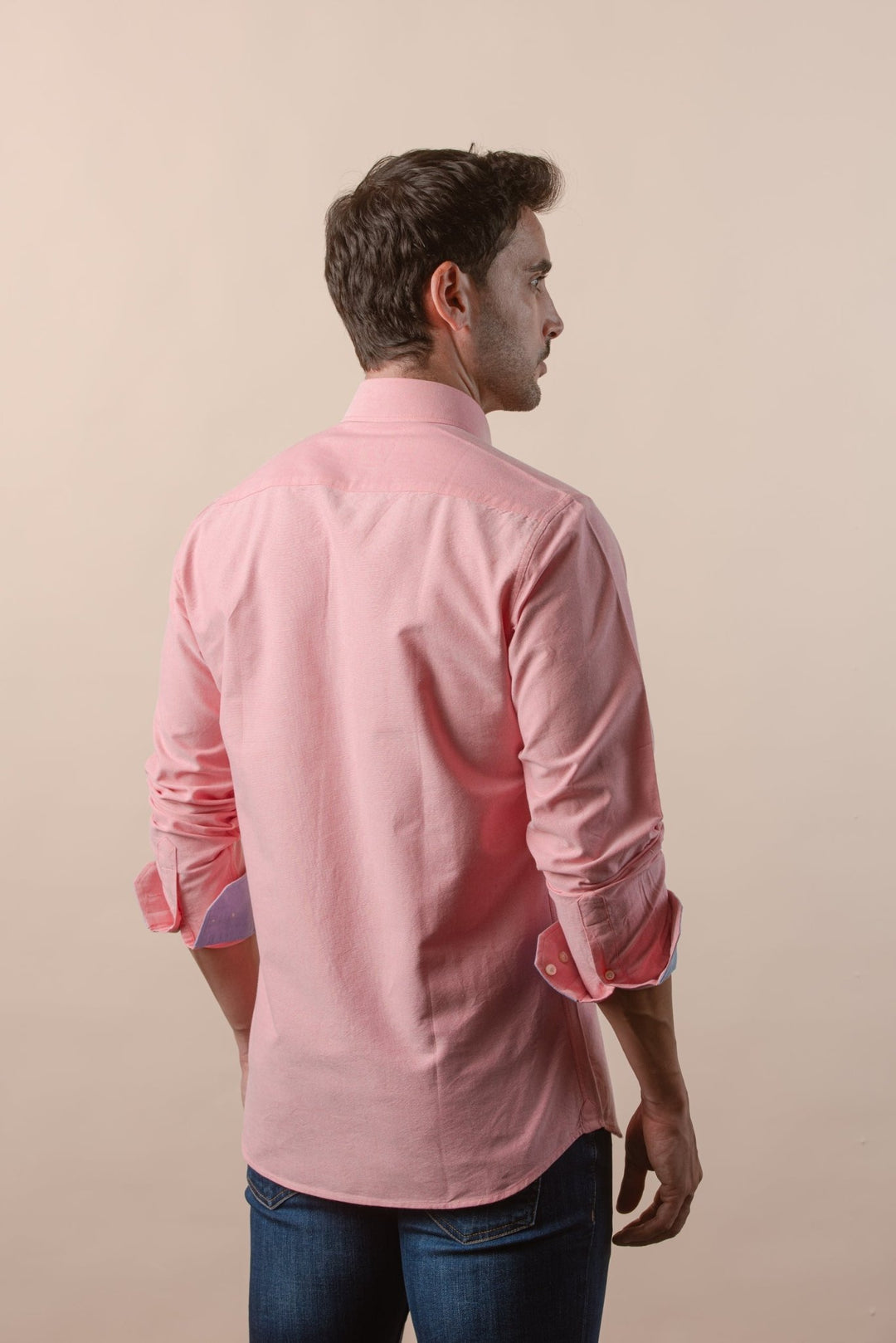 PLAIN WASHED OXFORD REGULAR FIT SHIRT - Roban