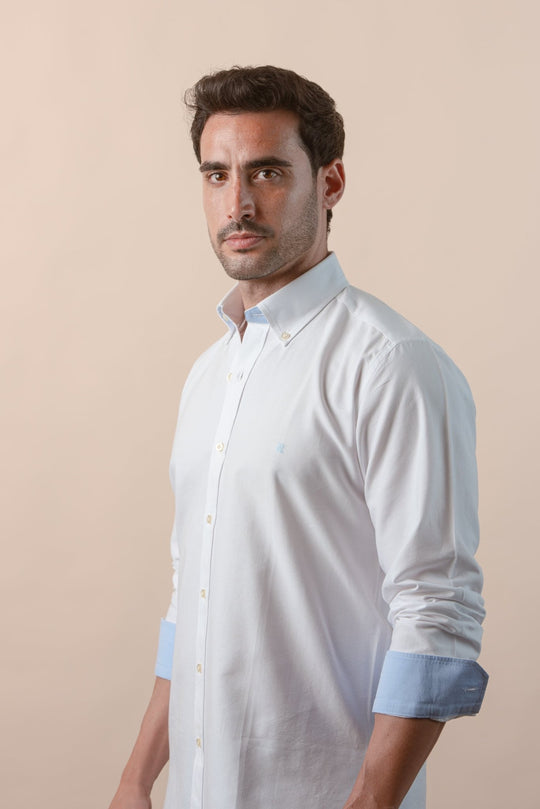 PLAIN WASHED OXFORD REGULAR FIT SHIRT - Roban