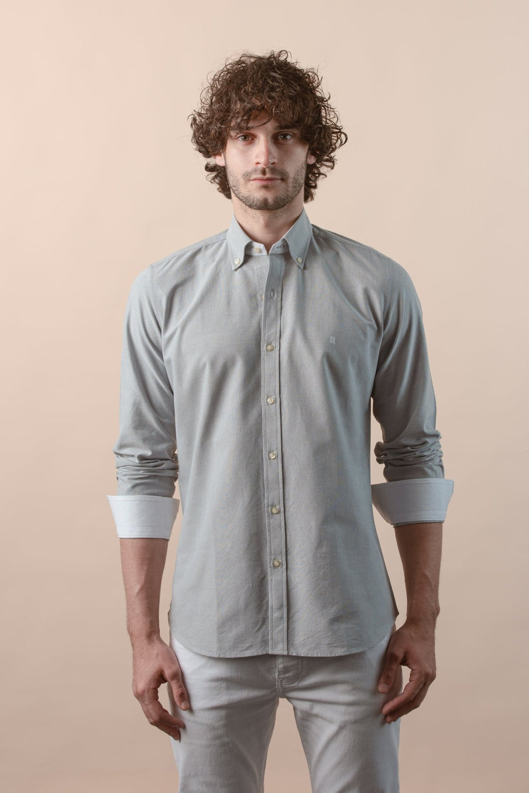 PLAIN WASHED OXFORD REGULAR FIT SHIRT - Roban