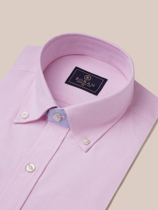 PLAIN WASHED OXFORD REGULAR FIT SHIRT - Roban