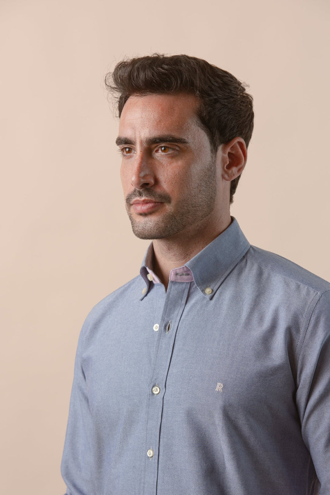 PLAIN WASHED OXFORD REGULAR FIT SHIRT - Roban