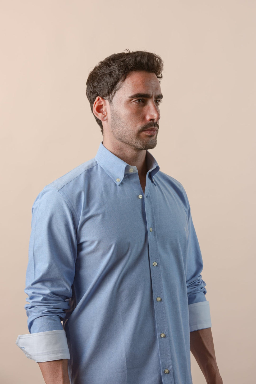 PLAIN WASHED OXFORD REGULAR FIT SHIRT - Roban