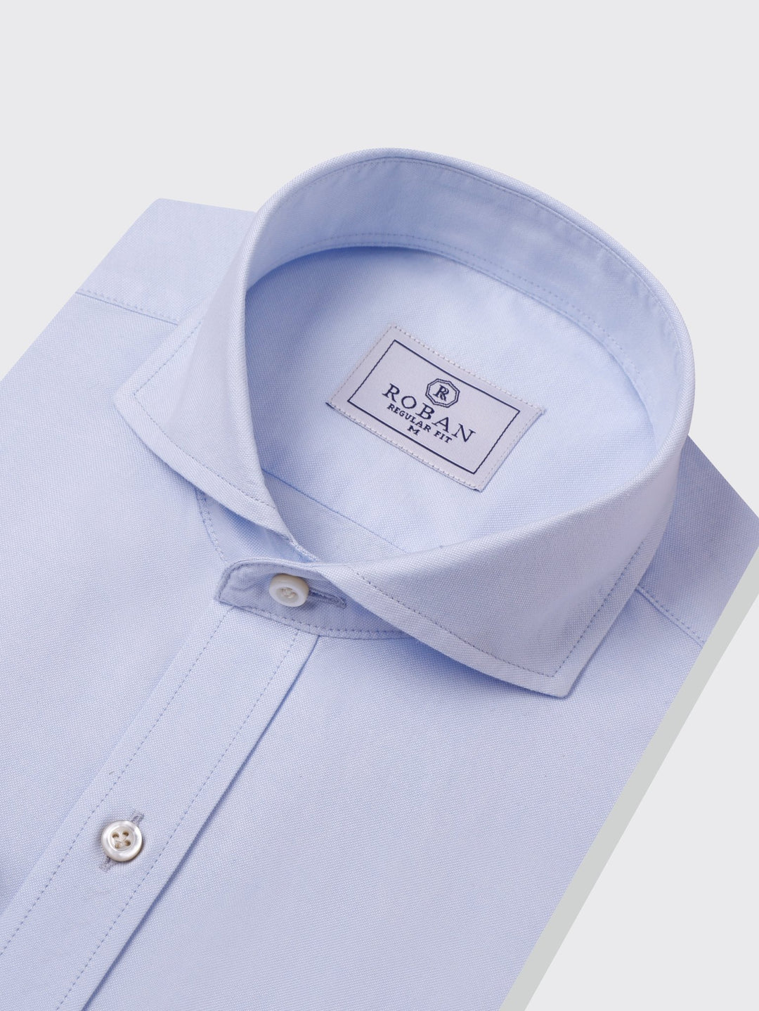 PLAIN WASHED OXFORD REGULAR FIT SHIRT - Roban