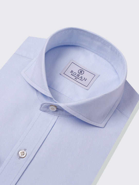 PLAIN WASHED OXFORD REGULAR FIT SHIRT - Roban