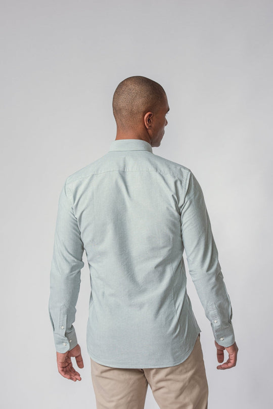 PLAIN WASHED OXFORD SLIM FIT SHIRT - Roban