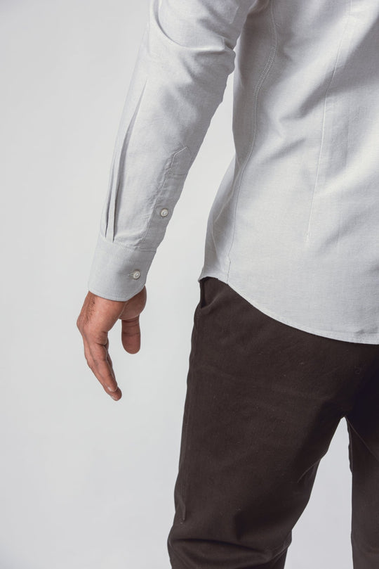 PLAIN WASHED OXFORD SLIM FIT SHIRT - Roban